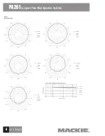 Preview for 4 page of Mackie Vision Series PA261 Specifications