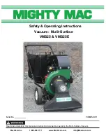 Предварительный просмотр 1 страницы MACKISSIC MIGHTY MAG VMS25 Safety & Operating Instructions Manual