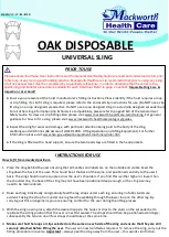 Preview for 1 page of Mackworth OAK DISPOSABLE User Manual