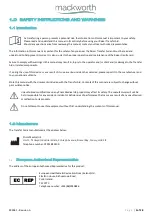 Preview for 3 page of Mackworth Raiser User Manual