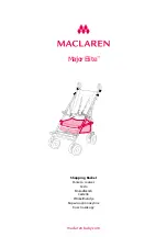 Preview for 1 page of Maclaren Major Elite Shopping Basket Manual