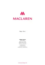 Maclaren Major Elite Owner'S Manual предпросмотр