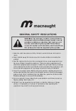 Предварительный просмотр 2 страницы Macnaught FTP120-001 Instruction Manual