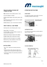 Preview for 3 page of Macnaught K57-01 Instruction Manual