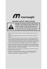 Предварительный просмотр 2 страницы Macnaught M3D-SSAW-5050 Instruction Manual