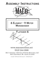 Preview for 1 page of Maco Antennas Flatsider 6 Assembly Instructions Manual