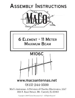 Maco Antennas M106C Assembly Instructions Manual preview