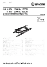 Maco HAUTAU SA 650N Mounting And Operating Instructions preview