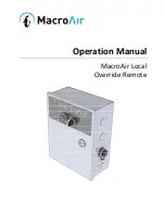 Preview for 1 page of MacroAir Technologies X Series Operation Manual