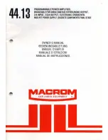 Macrom 44.13 Owner'S Manual preview