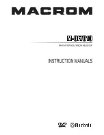 Предварительный просмотр 1 страницы Macrom M-0F7010 Instruction Manual