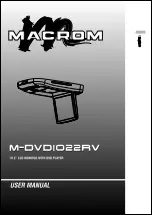 Предварительный просмотр 1 страницы Macrom M-DVD1022RV User Manual