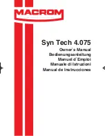 Macrom Syn Tech 4.075 Owner'S Manual preview