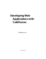 Preview for 1 page of MACROMEDIA COLDFUSION 4.5-DEVELOPING WEB Develop Manual