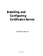 MACROMEDIA COLDFUSION 5 - INSTALING AND CONFIGURING SERVER Manual preview