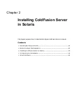 Предварительный просмотр 35 страницы MACROMEDIA COLDFUSION 5 - INSTALING AND CONFIGURING SERVER Manual