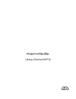 MACROMEDIA COLDFUSION MX-CLUSTERCATS Use Manual preview