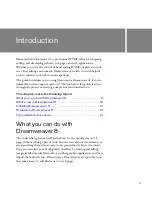 Preview for 11 page of MACROMEDIA DREAMWEAVER 8-GETTING STARTED WITH... Getting Started