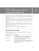 Preview for 5 page of MACROMEDIA FLASH MEDIA SERVER 2-CLIENT-SIDE ACTIONSCRIPT LANGUAGE REFERENCE FOR FLASH MEDIA SERVER... Reference