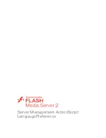 MACROMEDIA FLASH MEDIA SERVER 2-SERVER MANAGEMENT ACTIONSCRIPT... Reference preview