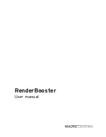 MacroSystem Digital Video renderbooster User Manual preview