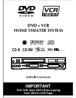 Preview for 1 page of Macrovision Corporation DVD/VCR Combo Owner'S Manual