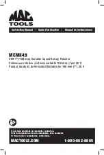 Mactool MCM849 Instruction Manual preview