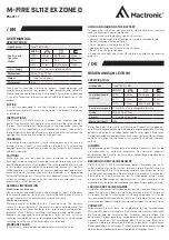 Preview for 1 page of Mactronic M-FIRE SL112 EX ZONE 0 User Manual