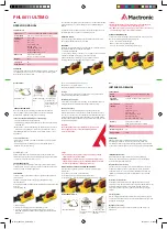 Mactronic ULTIMO PHL0011 Operation Manual preview