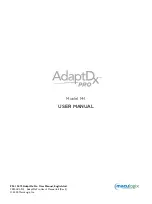 MacuLogix AdaptDx Pro M-1 User Manual preview