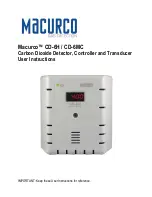 Macurco CD-6H User Instructions preview