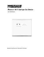 Macurco HD-11 User Instructions предпросмотр