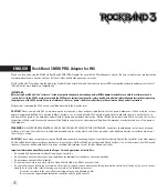 Preview for 4 page of Mad Catz Rock Band 3 MIDI PRO-Adapter User Manual