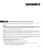 Preview for 3 page of Mad Catz ROCKBAND 3 User Manual