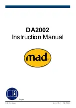 Предварительный просмотр 1 страницы MAD DA2002 Instruction Manual