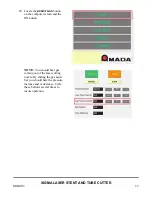 Preview for 25 page of Mada Sigma Series Operation Manual