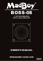 MadBoy BOSS-08 Owner'S Manual preview