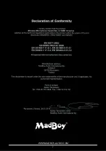 Предварительный просмотр 9 страницы MadBoy U-TUBE 10 Owner'S Manual