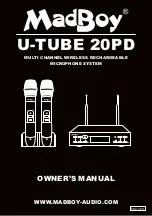 Предварительный просмотр 1 страницы MadBoy U-TUBE 20PD Owner'S Manual