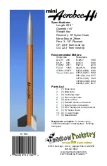 Preview for 1 page of Madcow Rocketry mini Aerobee Hi Assembly