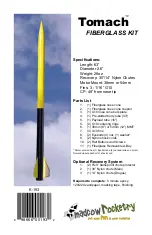 Madcow Rocketry Tomach FIBERGLASS KIT Manual preview