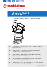 Предварительный просмотр 1 страницы MADDALENA Arrow WAN 2 Instructions For Installation, Use And Maintenance Manual