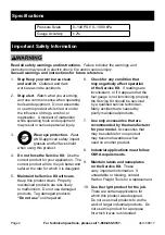 Preview for 2 page of Maddox 58817 Owner'S Manual & Safety Instructions