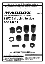 Предварительный просмотр 1 страницы Maddox MA11-1 Owner'S Manual & Safety Instructions