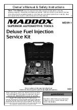 Предварительный просмотр 1 страницы Maddox MD39-1 Owner'S Manual & Safety Instructions