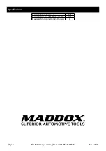 Предварительный просмотр 2 страницы Maddox ME4-1 Owner'S Manual