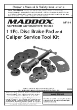 Предварительный просмотр 1 страницы Maddox MF11-1 Owner'S Manual & Safety Instructions