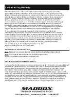 Предварительный просмотр 8 страницы Maddox MF15-1 Owner'S Manual & Safety Instructions