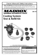 Preview for 1 page of Maddox MH-1B Owner'S Manual & Safety Instructions