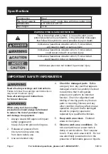 Preview for 2 page of Maddox MI1-1 Owner'S Manual & Safety Instructions